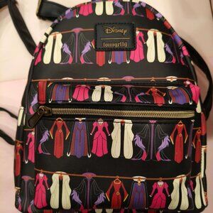 Loungefly Disney Villains Dresses Mini Backpack new without tags